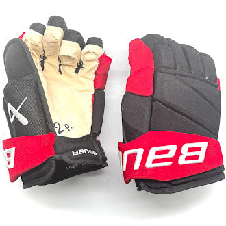 Bauer Vapor Hyperlite - Gants d'occasion NHL Pro Stock - Dmitry Orlov (noir/rouge)
